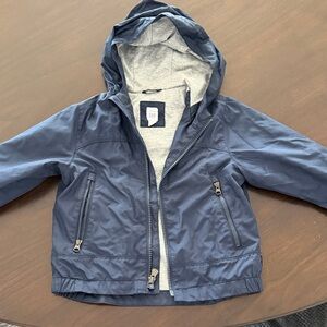 GAP Baby Navy Hooded Windbreaker Raincoat